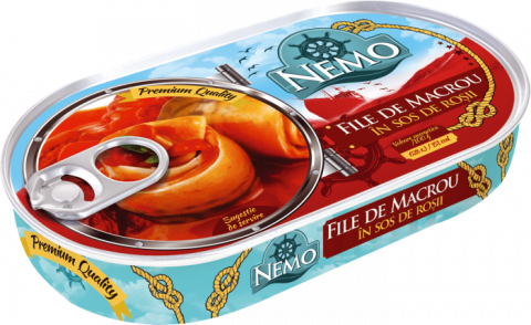 Bacanie - File de macrou in sos de rosii, 170 gr, Nemo