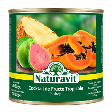 Conserve - Fructe Tropicale in Sirop, Naturavit, 3 kg-Vivomarket.ro