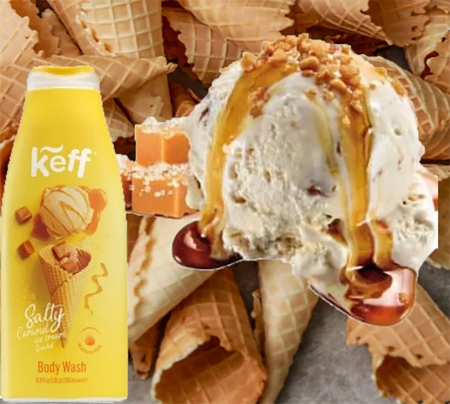 Gel de Dus KEFF cu Parfum de Caramel Sarat, 500 ml [1]