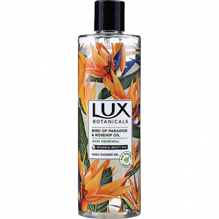 Gel de dus LUX BOTANICALS cu Pasarea Paradisului si Ulei de Macese, 500ml [0]