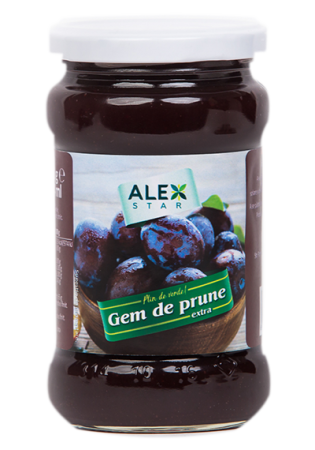 Dulceata, Miere & Crema tartinabila - Gem de Prune, 380 g, Alex Star