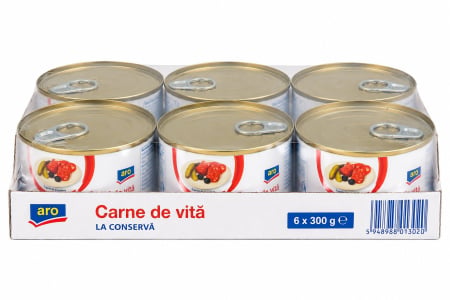 Conserve - Carne De Vita, Aro, 6 x 300 g-Vivomarket.ro