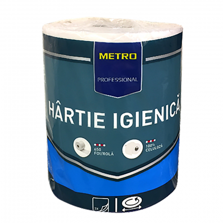 Hartie igienica - Hartie Igienica,2 straturi, 2 Role, 130M, Metro Professional