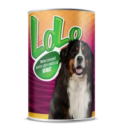Petshop - Hrana Umeda pentru Caini Adulti cu Vanat, 1.24 Kg, Lolo