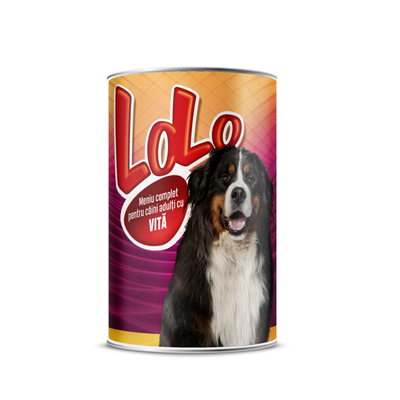 Petshop -   Hrana Umeda pentru Caini Adulti cu Vita 1.24 Kg, Lolo