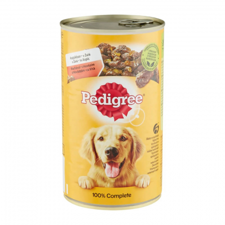 Hrana umeda pentru caini Pedigree Adult, Vita, in Aspic 1.2 Kg [0]
