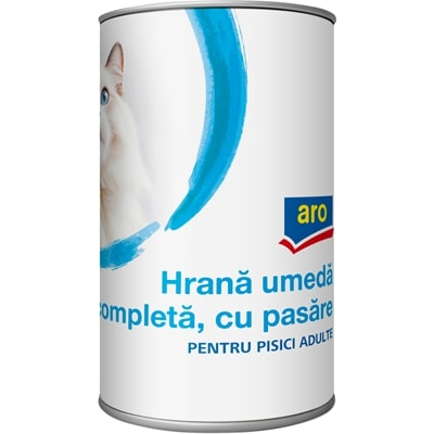Petshop - Hrana Umeda pentru Pisici cu Pui, 12 x 415 g, Aro
