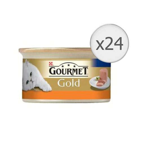 Noutati! - Hrana umeda pentru pisici Gourmet Gold, Mousse Curcan, 24 x 85 g