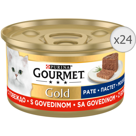 Noutati! - Hrana umeda pentru pisici Gourmet Gold, Mousse Vita, 24 x 85 g