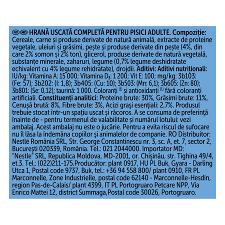 Hrana uscata pentru pisici Felix Crunchy & Soft, Somon, Ton si Legume, 950 g [2]