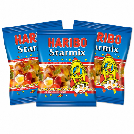Dulciuri - Jeleuri Starmix, Haribo, 3 x 100 g-Vivomarket.ro