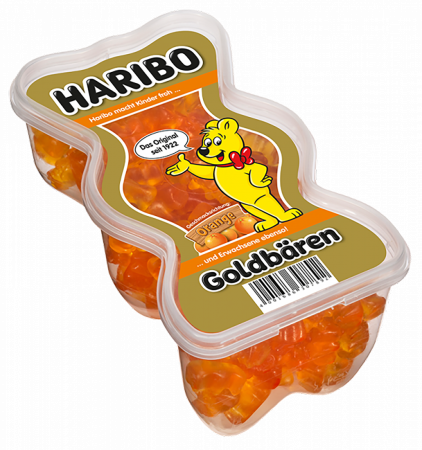 Jeleuri Haribo Golbaren cu aroma de Portocale, in forma de ursulet, 450 g [0]
