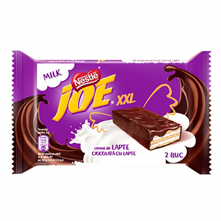 Bacanie - JOE Xxl Napolitane Lapte, bax 10 buc x 46 g