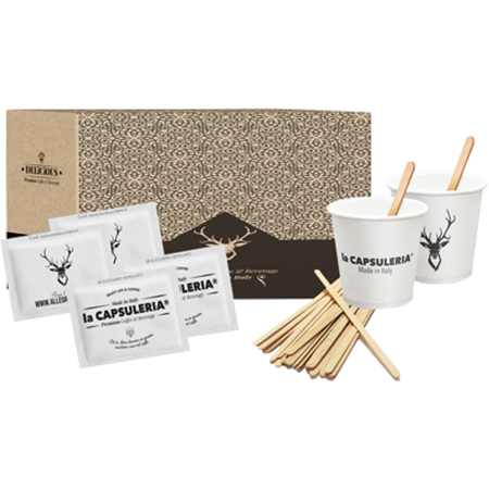 Bacanie - Kit Accesorii Cafea, Eco - Zahar, Palete cafea, Pahare - Capsuleria