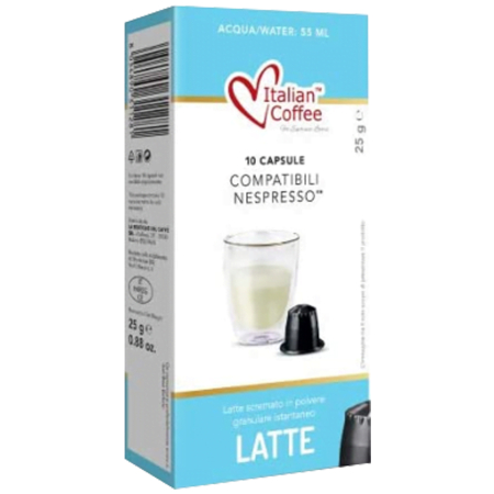 Bacanie - Lapte, 10 capsule compatibile Nespresso