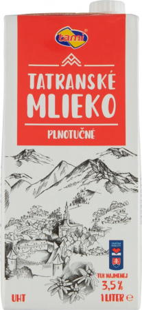 Produse Horeca - Lapte UHT 3.5 % Tatranske Mlieko , Tami-Vivomarket.ro