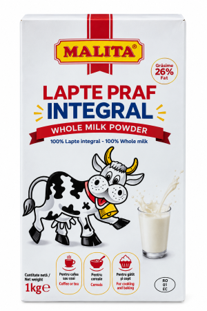 Bacanie - Lapte Praf Integral Malita, pentru Cofetarie, Patiserie si HoReCa, 1 kg