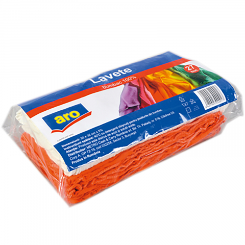 Curatenie & Intretinere - Lavete Bumbac 30 X 32 cm , 27 buc. Aro