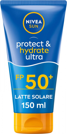 Ingrijire personala & Cosmetice - Lotiune cu protectie solara Nivea Sun SPF 50+ Protect & Hydrate Ultra, 150ml