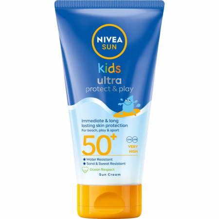Produse cu protectie solara - Lotiune de protectie solara pentru copii SPF 50+ Ultra Protect & Care, 150ml, Nivea