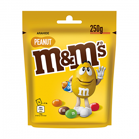 Bacanie - M&M'S Drajeuri de Ciocolata cu Arahide 250 g