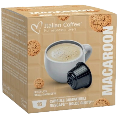 Cafea & Ceai - Macaroon, 16 capsule compatibile Nescafe Dolce Gusto