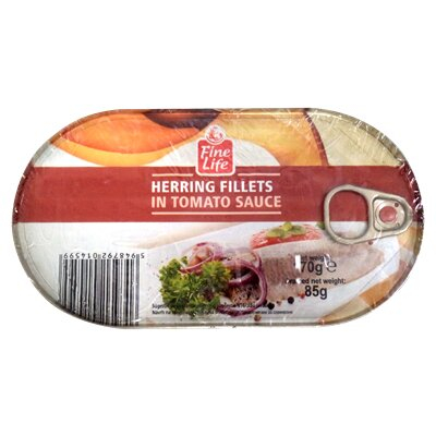 Noutati! - Hering File In Sos Tomat, Fine Life, 3 x 170 g