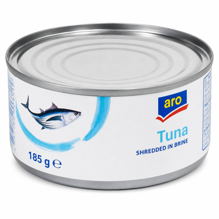 Bacanie - Ton Maruntit in Suc Propriu, Aro, 185 g-Vivomarket.ro