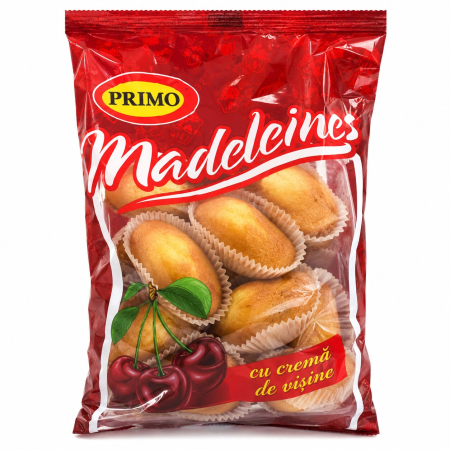 Dulciuri - Madeleines cu Visine, Primo, 250 g-Vivomarket.ro
