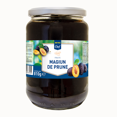 Gem, miere si alte creme tartinabile - Magiun Prune, 810 g, Metro Chef