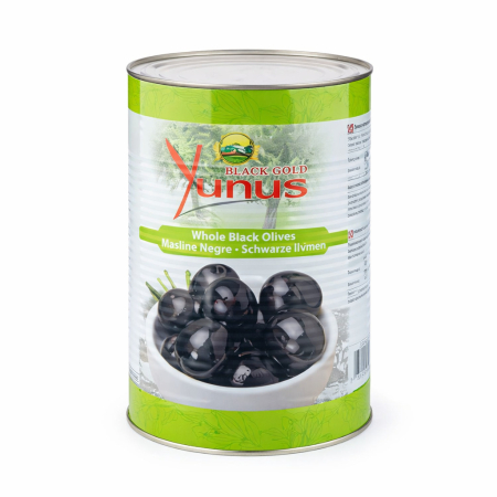 Produse Horeca - Masline Negre, Calibru 140-160, Yunus, 2.5 Kg