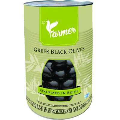 Conserve - Masline Negre Intregi, Oxidate, in Saramura, Farmer, 4.4 kg-Vivomarket.ro