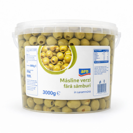 Produse Horeca - Masline Verzi, Calibru 181-200, Aro, 3 Kg