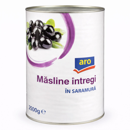 Produse Horeca - Masline Negre, Calibru 201-230, Aro, 2.5 Kg