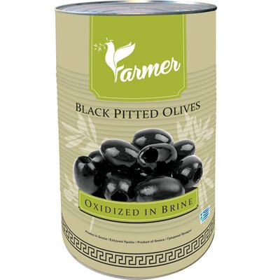 Conserve - Masline Negre fara Samburi, Oxidate, in Saramura, Farmer, 4.4 Kg-Vivomarket.ro