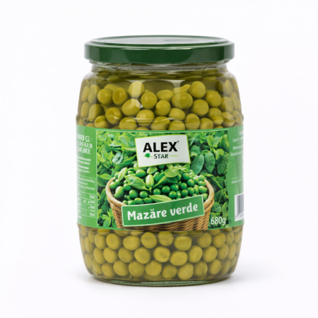 Conserve - Mazare Verde, Alex Star, 680 g