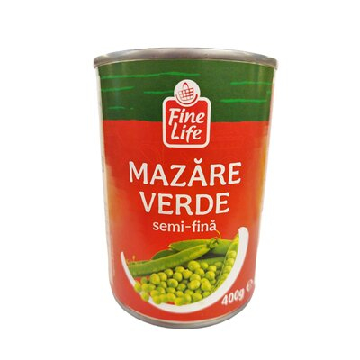 Conserve - Mazare Verde Semifina, Fine Life, 400 g