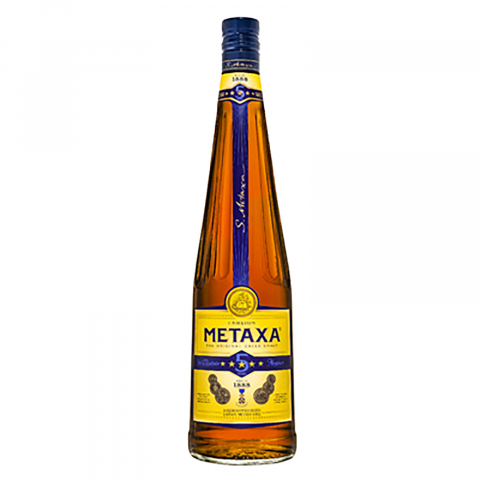 Bauturi - METAXA Brandy 5* 40% 1 L