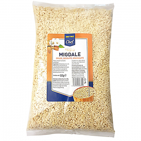 Chipsuri & Snacksuri - Migdale decojite granulate, Metro Chef, 500 g