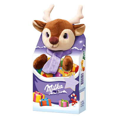 Dulciuri - Milka Mix Craciun si Jucarie de Plus 96 g - Cadoul Perfect pentru Sarbatori