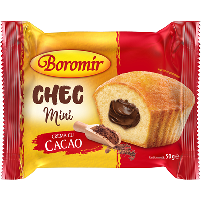 Bacanie - Mini Chec cu Crema de Cacao, 13 x 50 g, Boromir