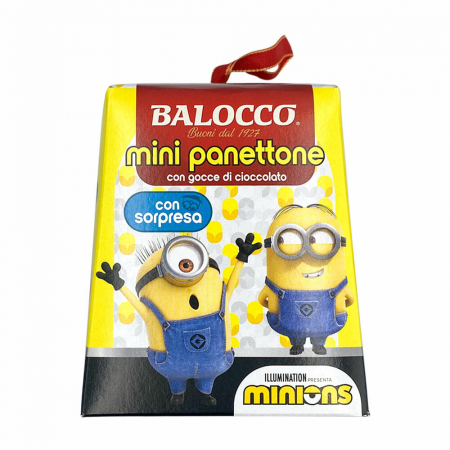 Mini Panettone Minions cu bucati de ciocolata, cu surpriza, Balocco, 100 g [2]