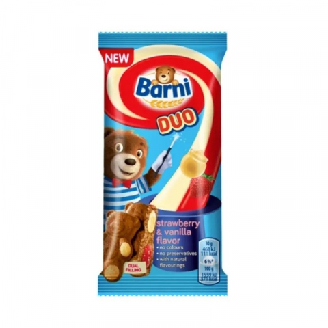 Bacanie - Prajitura cu Capsuni si Vanilie, Barni, 24 x 30 g-Vivomarket.ro