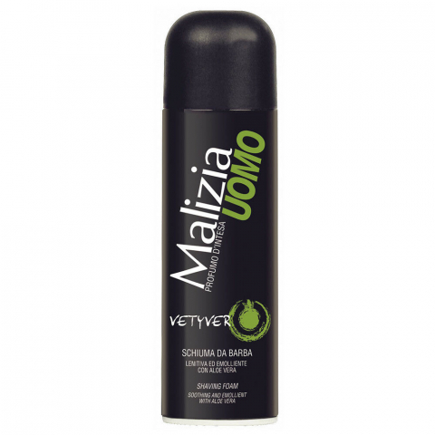 Ingrijire corp - Mini spuma de ras, Malizia, Vetyver, travel size, 50 ml