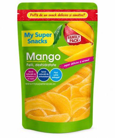 Chipsuri & Snacksuri - Mango Deshidratat, My Super Snacks, 300 g-Vivomarket.ro