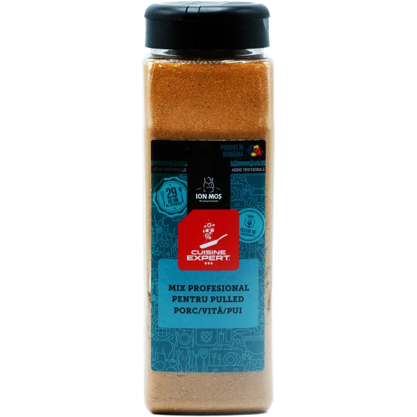 Produse Horeca - Mix Profesional Pulled Porc, Vita, Pui, 450 g, Cuisine Expert