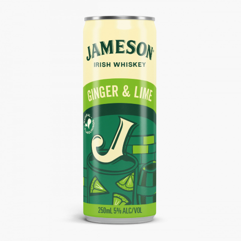 Bauturi - Mix Whiskey cu Ghimbir si Lime 5% , 4 x 0.25 L, JAMESON