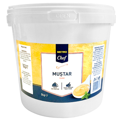 Produse Horeca - Mustar Clasic Profesional, 5 Kg, Metro Chef