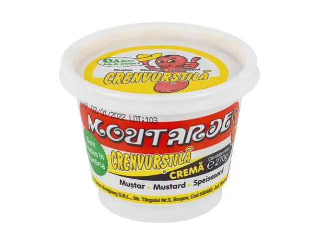 Bacanie - Mustar Crema, 6 x 270 g, Crenvustila