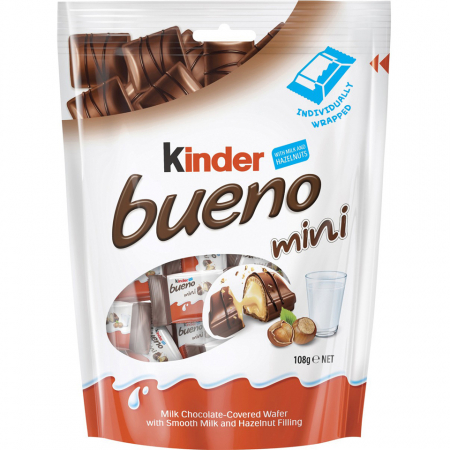 Napolitana cu Ciocolata, Kinder Bueno Mini, 108 g [0]